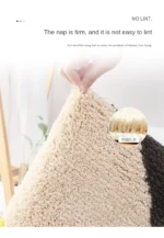 High Quality Bath Mat Simple Style Flocking Bathroom Non-slip Mat Bathroom Door Mat Microfiber Bathroom Carpet – top view