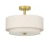 US Free Shipping Semi Flush 2 Tier Fabric E26 Indoor Decorative Modern Nordic Design Pendant Light Ceiling Lamp for Living