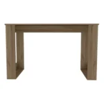 FCJ Oviedo 120 Wooden Writing Desk Light Oak Four Legs Adjustable and Extendable for Office or Living Room for Computer Use