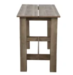 Modern Wooden Convertible Dining Table 4 Seater for Living Dining Home Office – top view