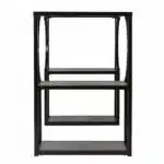 HMS Contemporary Antique Design Style Wood Iron Writing Desk with Storage for Office Bedroom Study General Use Computer