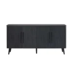 Modern 4-Door Sideboard Maple/Charcoal Gray/Whitewashed Oak-Engineered Wood Dining Living Room Buffet Cabinet Eco-Friendly - Image 7