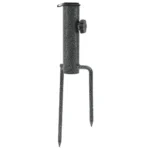 VidaXL W2B Adjustable Galvanized Steel Parasol Stand Black for Patio or Beach Umbrella in Courtyard or Hotel – side view