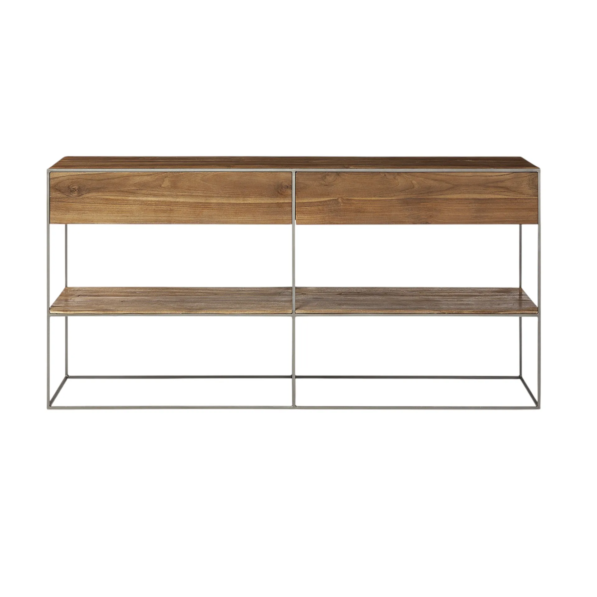 H0cd323fbc2a747f39b6890afdbdbd16ae.webp HMS 63 Two-Drawer Sideboard Cabinet Brown Solid Wood with Modern & Traditional European Design for Farmhouse & Dining MDF Style - Image 1