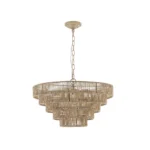 US Stock Free Shipping 24 Inch Farmhouse Chandelier 6-Light Boho Pendant Light Fixtures for Dining Room Bedroom Kitchen