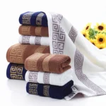 100% Black Cotton Bath Towel Absorbent Adult Bath Towels Solid Color Soft Face Hand Towel For Bathroom Washcloth 70x140cm