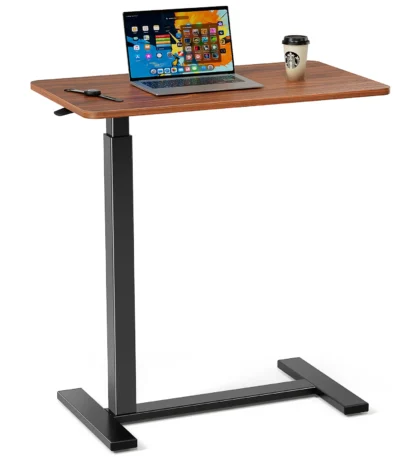 FCJ Adjustable Hospital Furniture Mobile Bed Table and Computer Desk for Standing Use