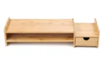 Monitor Stand Riser Desk Organizer With Drawers, Adjustable Desktop Storage Organizer for Computer, Printer, Cellphone