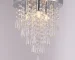 Modern mini crystal chandelier flush mount ceiling light with sparkling crystals