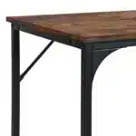 HMS 32" Brown and Black Wood and Metal H-Shape Computer Desk Stylish Office Desks – styled in a modern Writing Desks setting