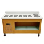 Elegant Design Malatang Buffet Dipping Station Vegetable Display Stand Refrigerator