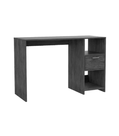 HMS 43" Gray Melamine Computer Desk Contemporary Design Office Furniture for Home and Bedroom Use