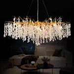 Modern Light Luxury Crystal Chandelier Is Suitable for the Bedroom bar Restaurant Porch Entrance Lamps