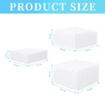 3pcs Acrylic Cube Display Nesting Risers Hollow Bottom Buffet Table Display Stand Shelf for Catering Cake Decorating Supplies - Image 7