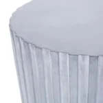 Modern cylinder end table with hidden storage - Goldoma solid wood nightstand for bedroom