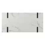HMS 45 Solid Wood Office Desk White and Black Writing Desk with Modern Design Foldable Feature for Home Office Living Room