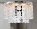 US Stock Free Shipping Modern K9 Crystal Chandelier Dining Room 24" Round Chandeliers Adjustable Height Hanging Pendant Light