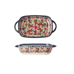 Ceramic Bakeware Bowls Polish Style Hand-painted Kitchen Tableware Salad Dessert Steak Pasta Plate Fruit Tray Decoration - Image 27