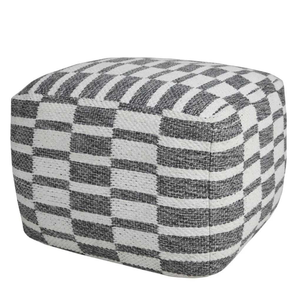 H156e844840854a46a1fc4d7e8327116dh.webp Goldoma gray geometric pouf ottoman with storage in living room setting