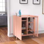 Metal Sideboard Storage Cabinet with Adjustable Shelf and  Two Door for Dining Room, Kitchen, Living Room - Image 5