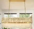 Crystal Chandeliers Gold Crystal Pendant Light Fixture for Dining Room Living Room Kitchen Island 38 Inches