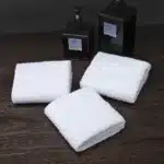 5pcs Small square towel pure cotton kindergarten white square towel foot therapy Hotel Hotel napkin small towel towels
