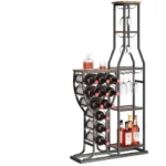 Modern Design Hanging Wine Glass Holder Rack Solid Wood FCJ Wine Storage for Home Furniture - Image 2