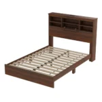 Goldoma 4-Piece Queen Bedroom Set with charging station and storage headboard in modern finish