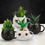300ml Creative Cute Black Cat Cup Ceramic Coffee Mug with Handle Halloween Magic Hat Tea Milk Cup Family Couples Friend Kid