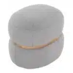 Goldoma Fabric Ottoman Footstool - Modern Living Room Furniture – in a cozy room setting