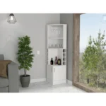 Seattle Bar Cabinet, Eight Bottle Cubbies, Two Large Open Shelves - Image 8
