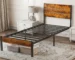 Goldoma Twin Size Metal Platform Bed Frame with Headboard and Footboard, No Box Spring Needed, Easy Assembly