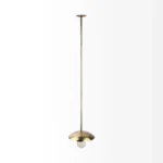 HMS Hammered Gold Pendant Light Modern Industrial Contemporary Design Warm White E26 Base for Home Ceiling Installation