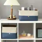 Foldable Storage Basket Organizer Toys Box Sundries Book Snack Desk Organizer Clothes Basket PU Laundry Hamper Home Decor
