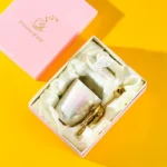 Creative Pearlescent Colored Ceramic Mug with Angel Wings, Coffee Cup with Lids, Cute Flower Tea Tazas Afternoon