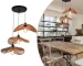 3-Light Boho Rattan Pendant Light, Handwoven Bamboo Fixture, Dimmable, E26 Base, Adjustable Height for Bedroom, Living Room