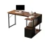 YQ FOREVER Modern Office Table Computer Desk With Bookshelves Metal Office Furniture Study Table Desk