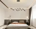 Modern LED Dimmable Pendant Light with Remote, 2-Light 38W Aluminium Linear Chandelier Lamp, 39.3" Black for Dining Room