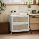 File Cabinet Storage Cabinet White – side view