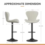 Quick-to-Assemble Luxury Bar Stool Stylish and Simple Design for High-End Gym Atmosphere - Image 2