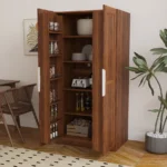 Modern Kitchen Pantry Cabinet MDF Freestanding Buffet Sideboard with Doors & Shelves for Living Room - Image 8