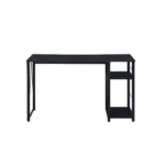HMS 47" Simple Design Black Wooden Writing Desk with Adjustable Shelf for Office Bedroom Living Room or Dining Use – side