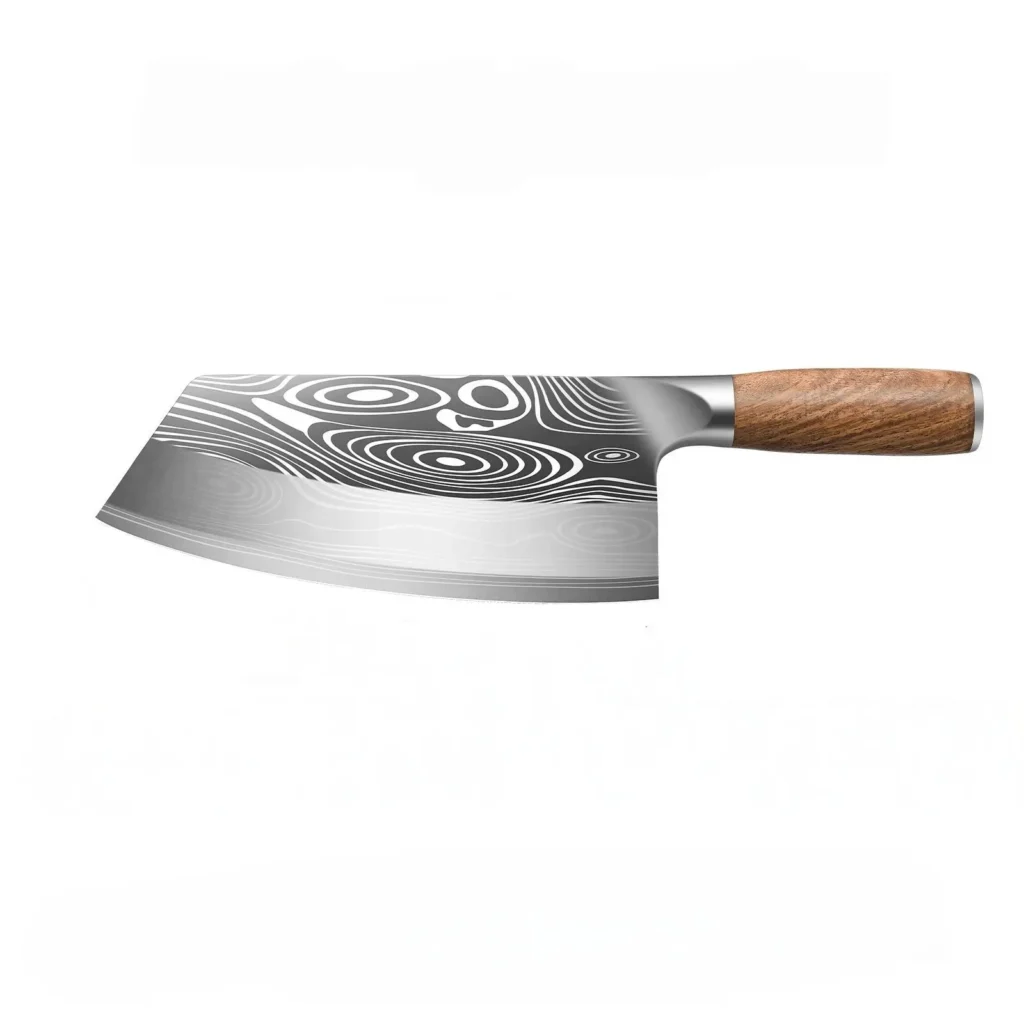 High Quality Kitchen Knives Damascus Steel Kitchen Chef Knife Meat Cleaver Knife with Wood Handle