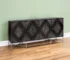 72 inch sideboard in modern black solid wood with four doors