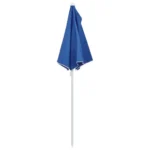 W2B VidaXL 9ft Garden Parasol Azure Blue 100% Polyester 3m Garden Umbrella with Steel Base for Courtyard 70.9 X 35.4 in