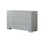 Elegant Modern Dresser with 6 Drawers and Metal Base - Goldoma – top view