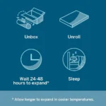 Goldoma 10-inch gel-perforated foam mattress with 7-zone support on adjustable bed