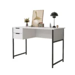 YQ FOREVER Home Office Modern Simple Small Study Writing PC Drawers Industrial Desktop Table Computer Desk