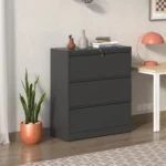 Drawer Lateral File Cabinet 35.4 Inch Wide Locking Heavy Duty Home Office Anti-Tip Safety Interlock Letter/Legal/A4 Files