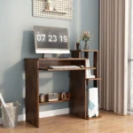 YQ FOREVER Industrial Morden Corner Study Writing Table Home Office Small Desk Storage Computer Desk - Image 4